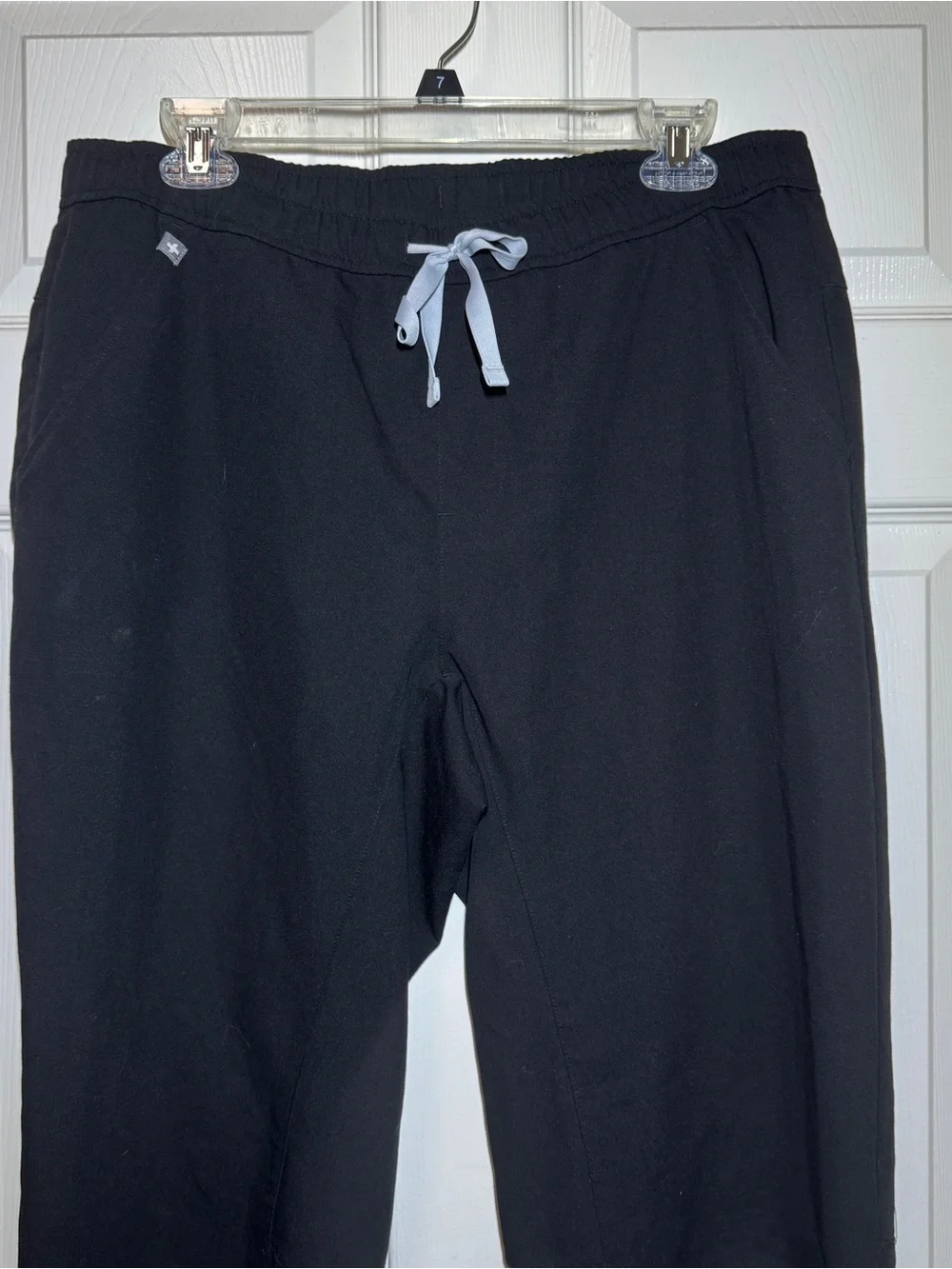 Figs Black Men's Technical Collection Jogger with Gray Drawstring L